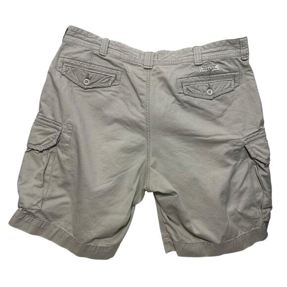 Polo Ralph Lauren Men‎ Cargo Shorts 42 Beige Outdoor Utility Rugged Hike Classic - Picture 3 of 11